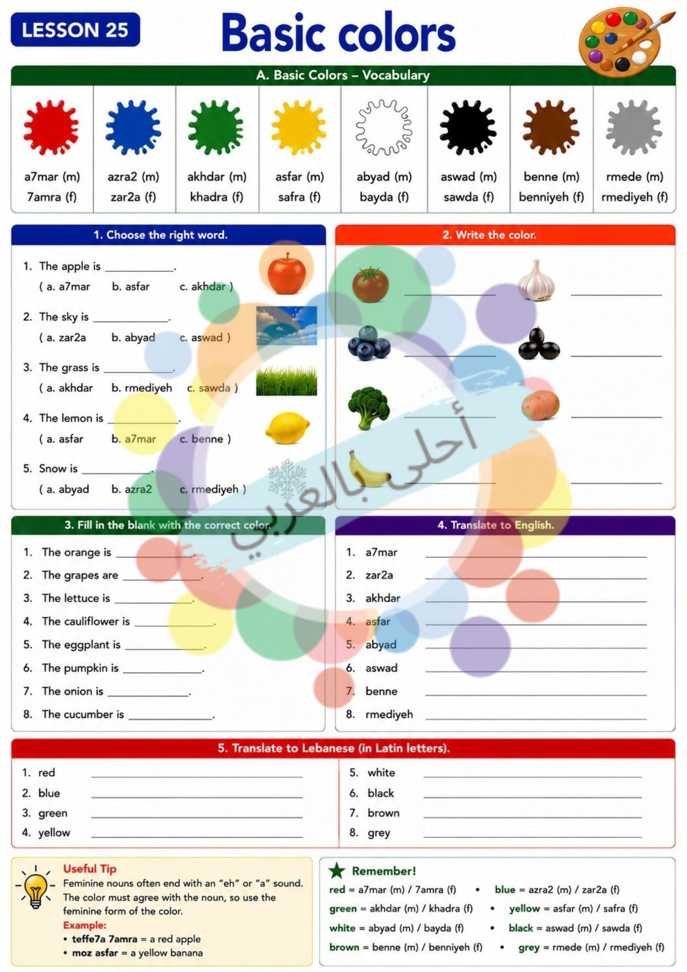Learning Lebanese for Foreigners – Level 1