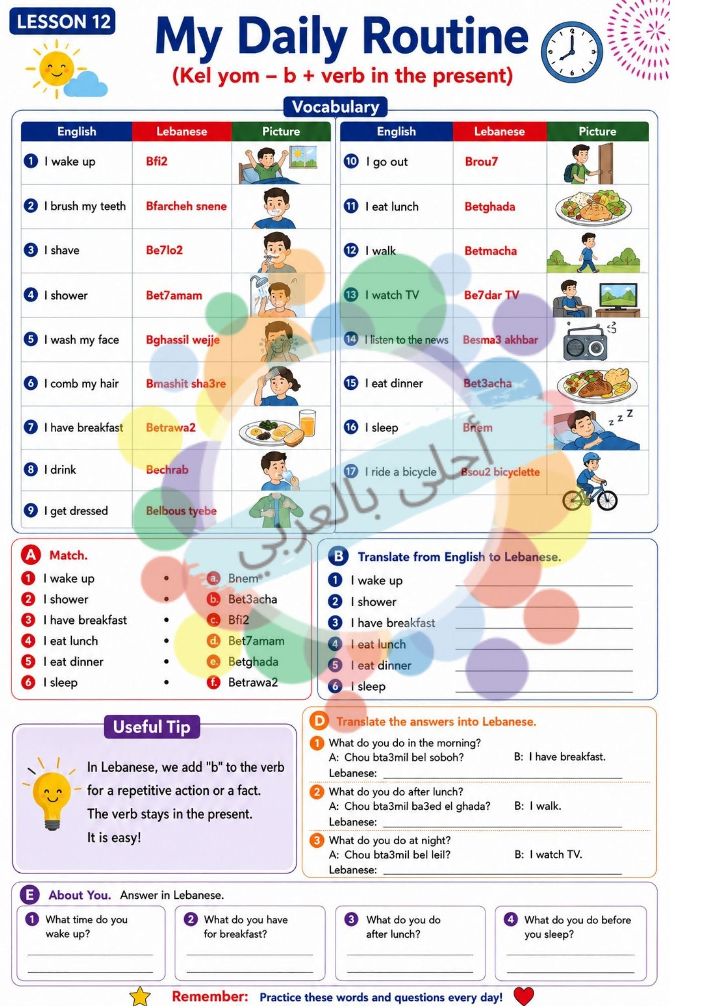Learning Lebanese for Foreigners – Level 1